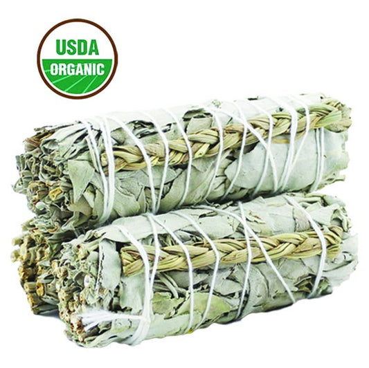 White Sage & Lemongrass Smudge Stick (4 in.)