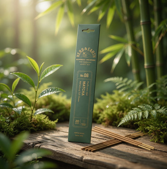 Herb & Earth Incense 20 Sticks - Matcha