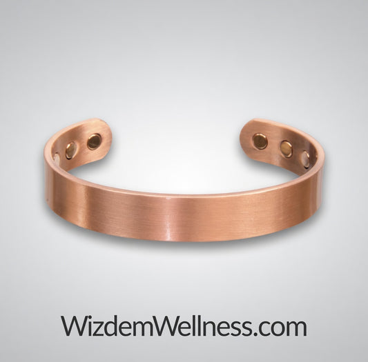 Magnetic Copper Bracelet - Plain - Antique Copper (Each)