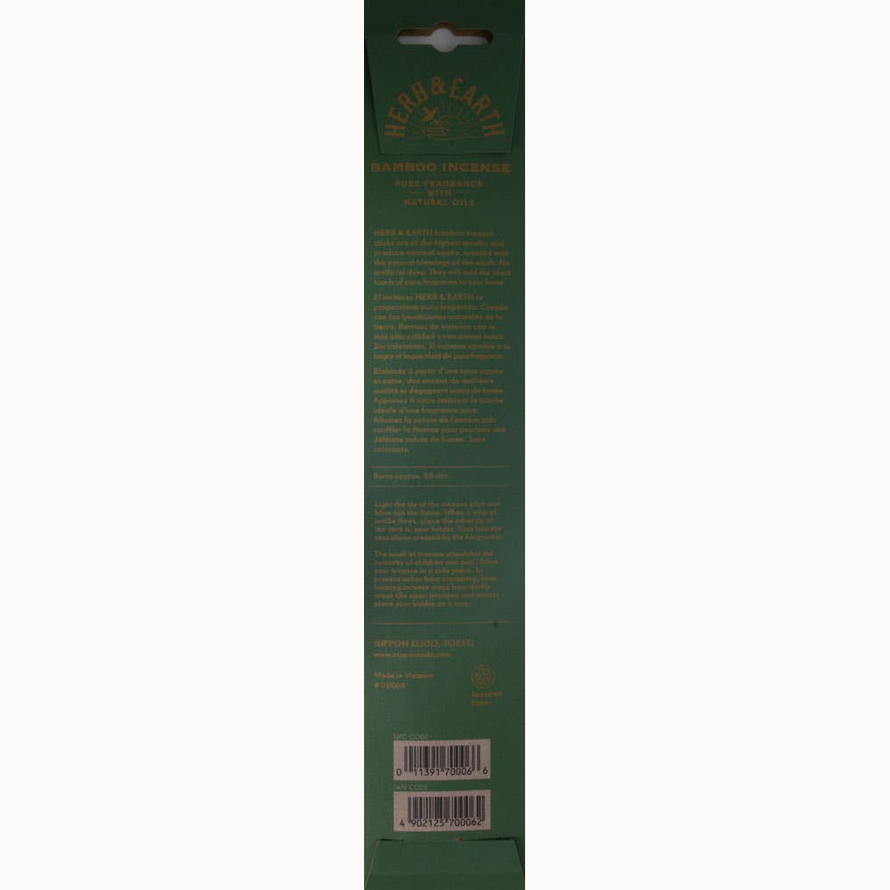 Herb & Earth Incense 20 Sticks - Matcha